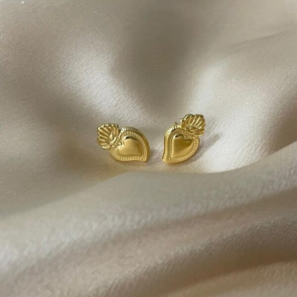 sacro cuore oro Orecchino lobo sacrocuore