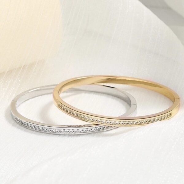 Bracciale rigido strass