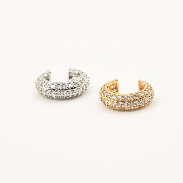 EAR CUFF CERCHIO CON FASCIA STRASS