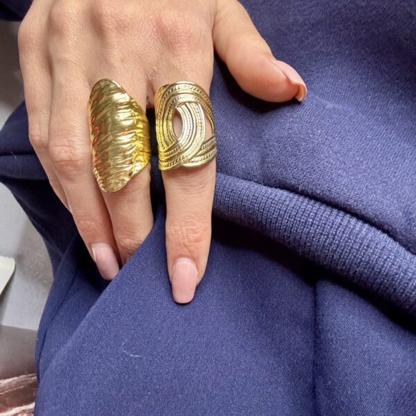 ANELLO FASCIA LARGA INCROCIO