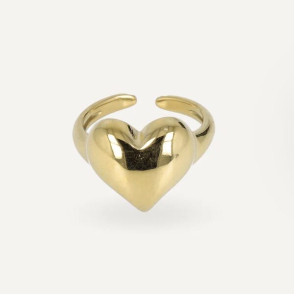 ANELLO CUORE BOMBATO