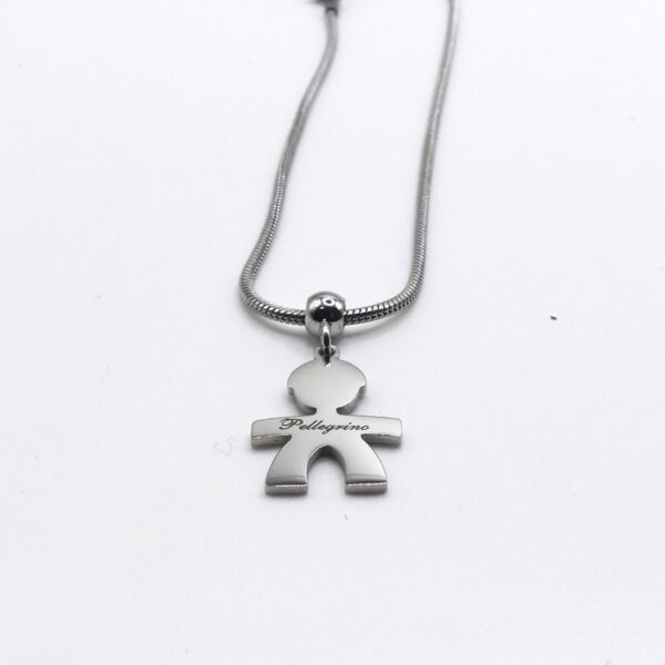 COLLANA BABY PERSONALIZZABILE IN ACCIAIO