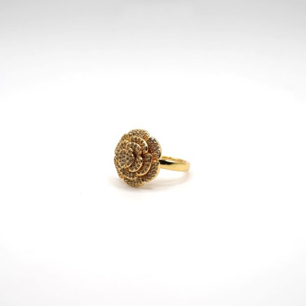 ANELLO FORMA ROSA CON STRASS
