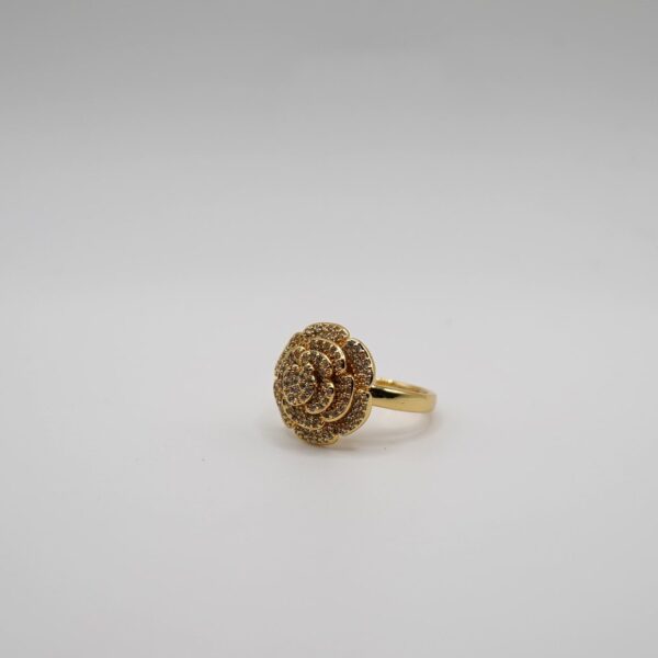 ANELLO FORMA ROSA CON STRASS