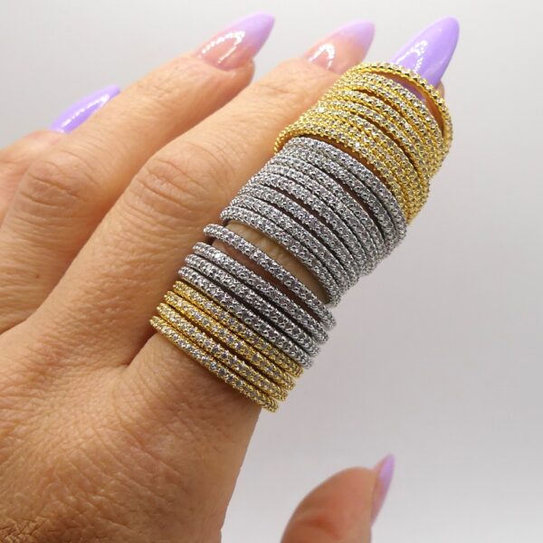 ANELLO VERETTA CON STRASS