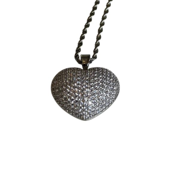 COLLANA FORMA CUORE STRASS