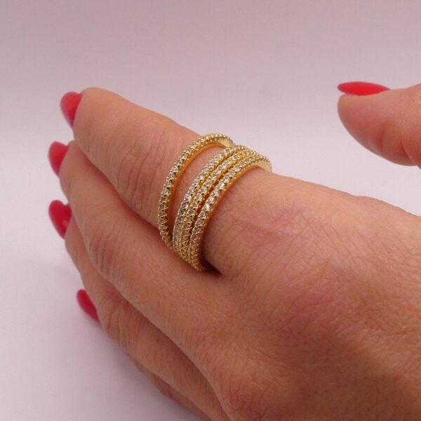 ANELLO VERETTA CON STRASS