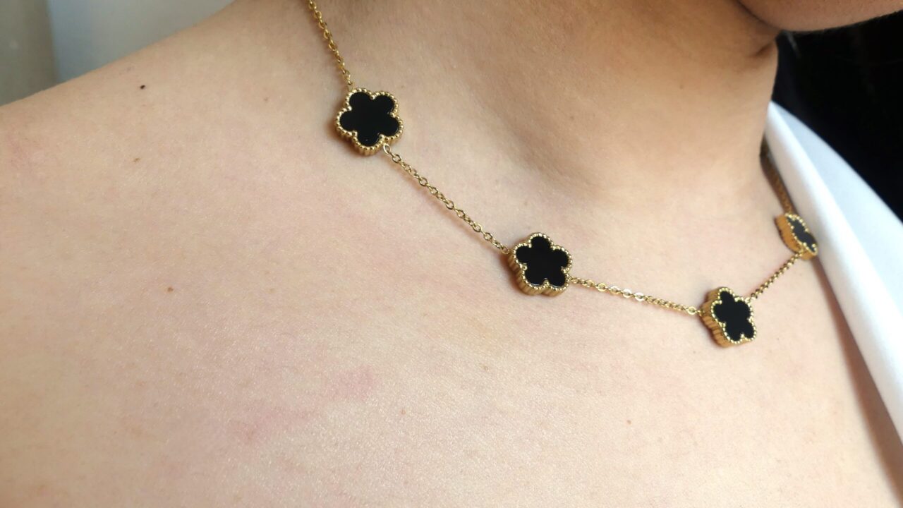 collana fiorellino 5 petali in aciaio