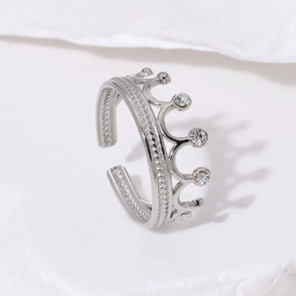 ANELLO CORONA CON STRASS