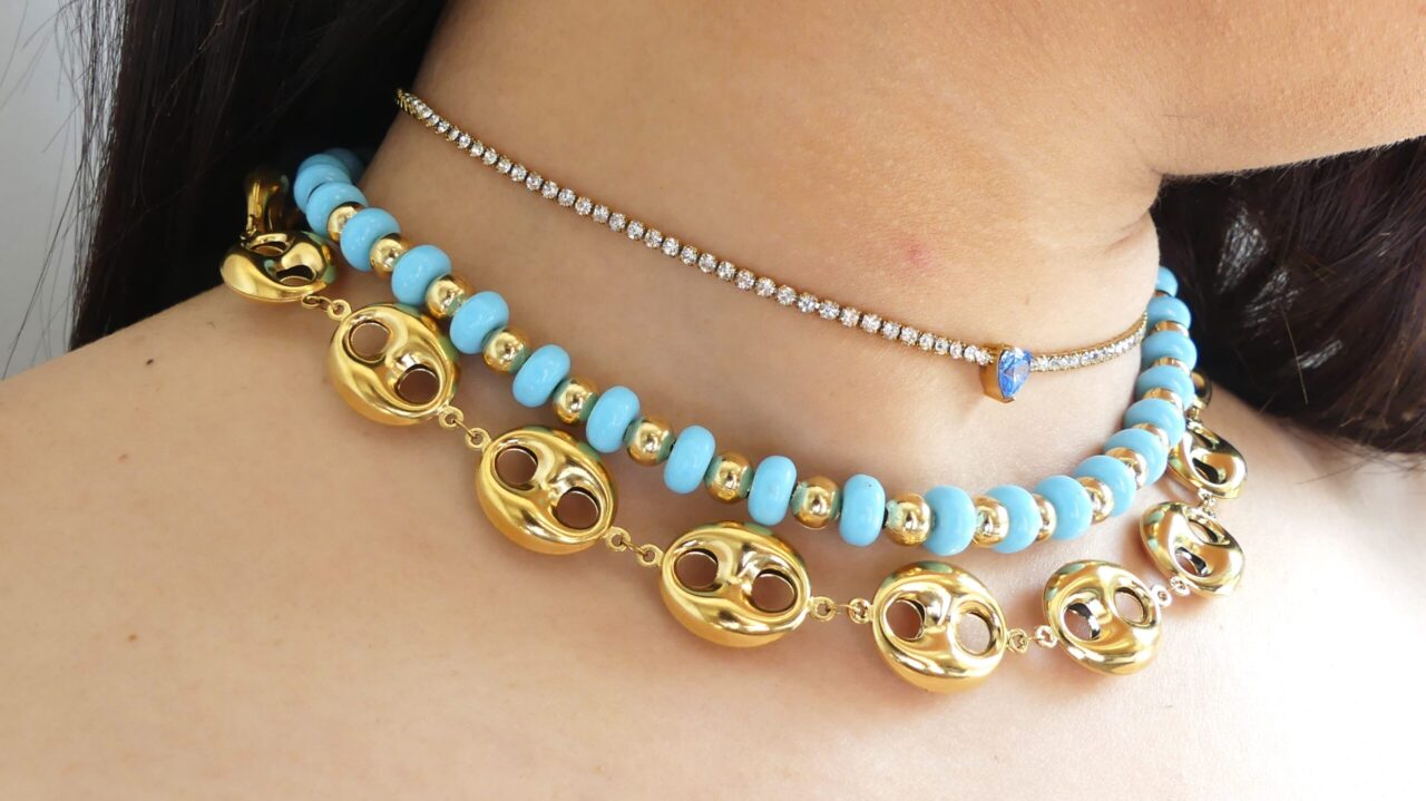 COLLANA TENNIS CUORE