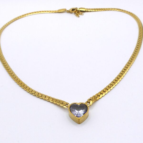 COLLANA MAGLIA CUORE CENTRALE