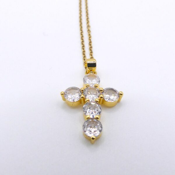 COLLANA CROCE CRISTALLI