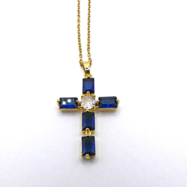 COLLANA CROCE CRISTALLI