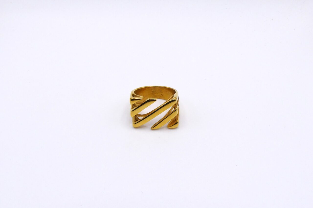 ANELLO CUBIC A STRISCE
