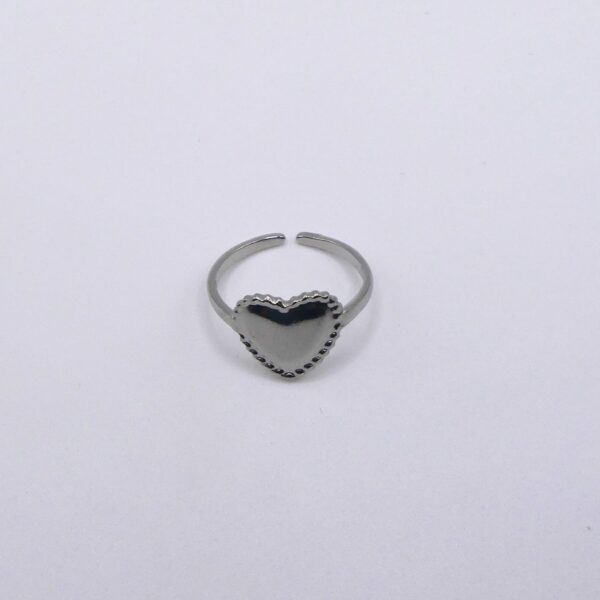 anello cuore liscio