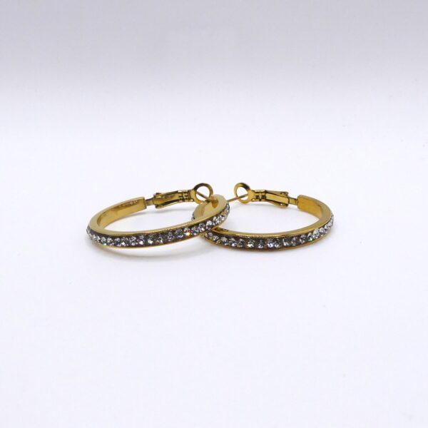ORECCHINI CERCHIO STRASS