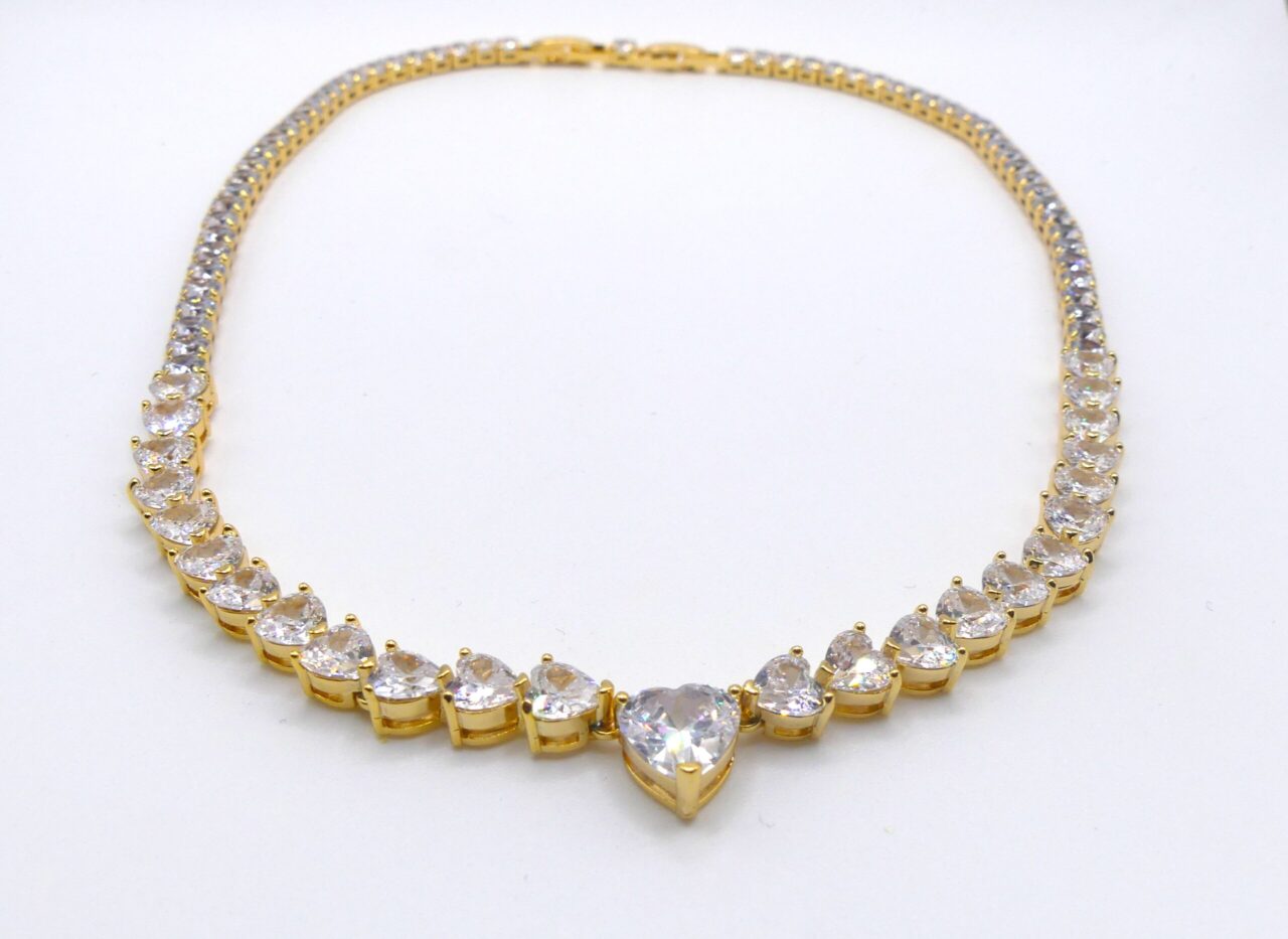collana chocker cuore