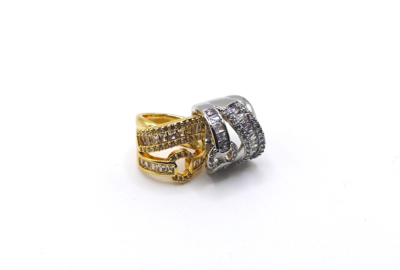 ear cuff baguette e strass