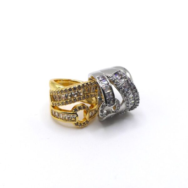 ear cuff baguette e strass