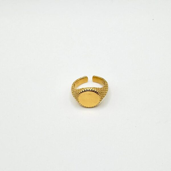 anello chevalier martellato