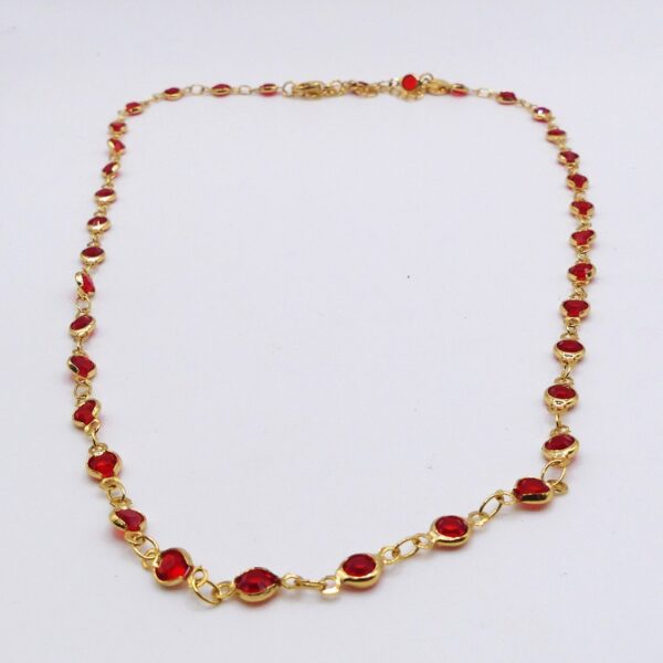 COLLANA PIETRE ROSSE