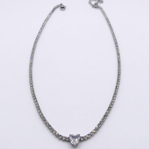 COLLANA TENNIS CUORE