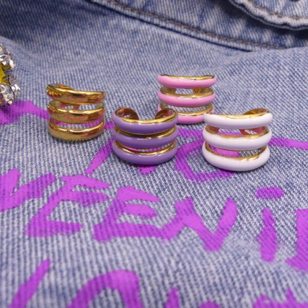 EAR CUFF CERCHI COLORATI