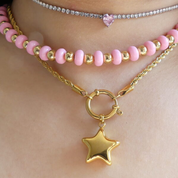 COLLANA MOSCHETTONE STELLA